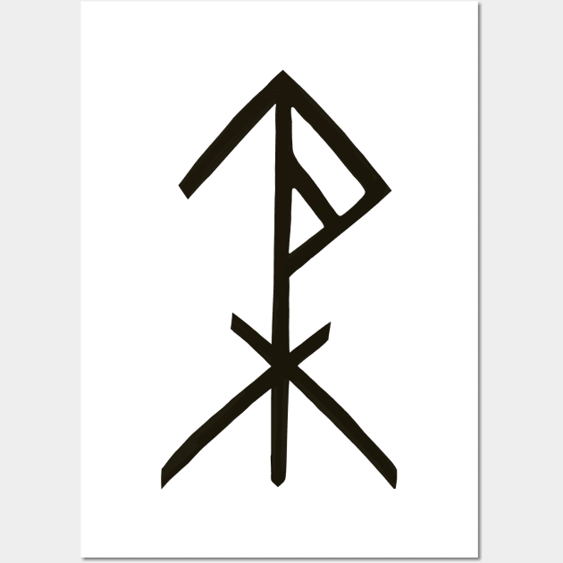 Rune of protection by Odin, Thor and Tyr Wall Art by DanielVind